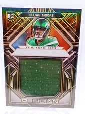 2021 Panini Obsidian - Volcanic Material Elijah Moore  Electric Etch Orange /75 