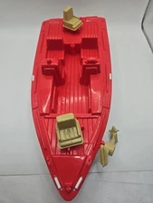 Vintage American Plastic Toys Bass Fishing Boat GI Joe Action Figure size 1980s