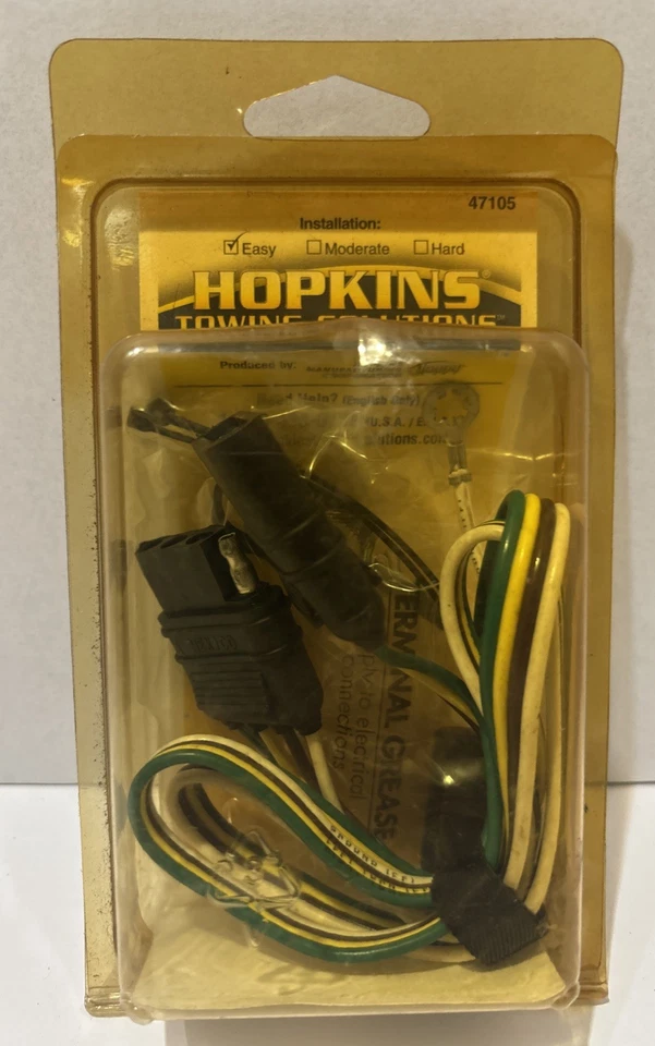 "Kit de cableado básico plano Hopkins Towing Solutions 4 cables extensión 32"" 47105" Foto 3 de 4