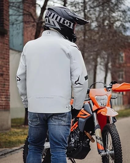 Blouson Moto Homme Taille L 4 Saisons – Veste Moto Textile Respirante et Coupe-V - Photo 3/4