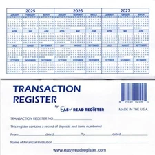 Check registers for Personal Checkbook - Checkbook Ledger Transaction 12