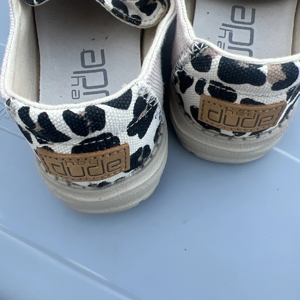 Zapatos Hey Dude Niños Wally Niñas Estampado Guepardo Talla Y2-L3 Foto 3 de 4