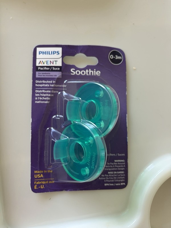 Philips Avent SCF190/01 Soothie 0-3mth Green/Green 2 Count In Box and Sealed