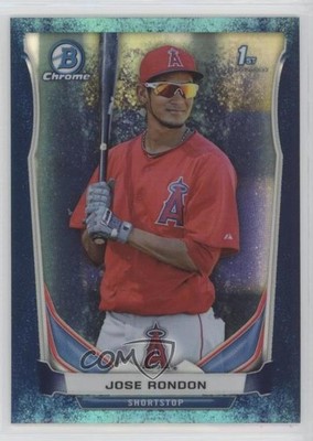 2014 Bowman Chrome Prospects Bubbles Refractor 38/99 Jose Rondon #BCP15 b1p