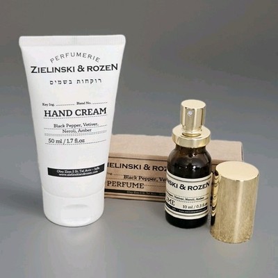 Zielinski & Rozen Black Pepper, Vetiver, Neroli, Amber 10 ml Parfum + Hand Cream