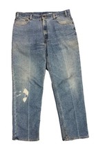Vintage Levis 540 Blue Jeans Men 36x28 Relaxed Straight Faded Denim 90s USA Made