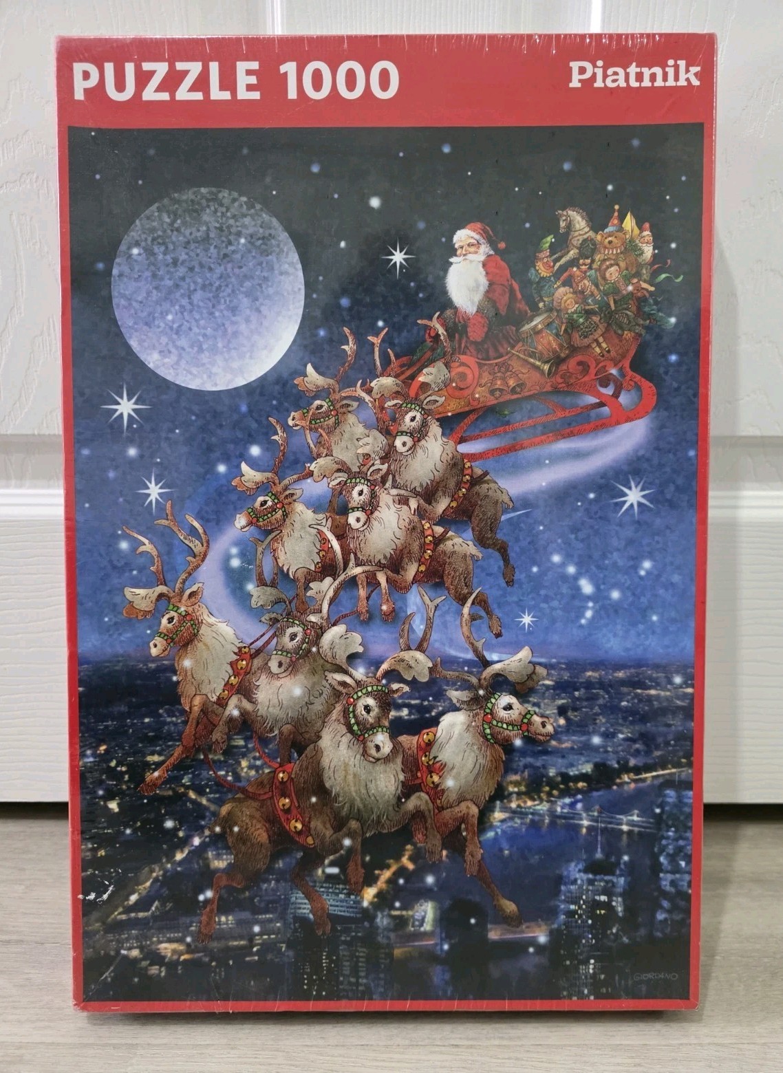 PIATNIK - CHRISTMAS JIGSAW PUZZLE - 1000 PIECE - SANTA'S SLEIGH & REINDEERS