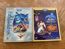 Aladdin & Aladdin And The King Of Thieves / Return Of Jafar Blu-ray + DVD Lot
