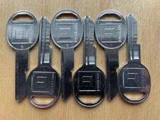 Chevy B49 / S1098B Key Blanks. Lot Of Six (6) Blank Keys. GM Buick Pontiac Cadil