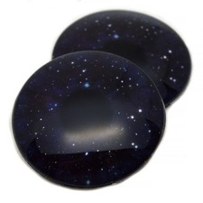 Pair Twinkling Star Night Glass Eyes Jewelry Dolls Taxidermy Flatback Cabochons