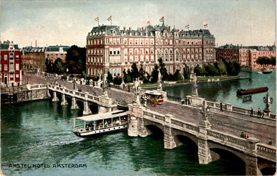 AMSTEL HOTEL, AMSTERDAM, Römmler & Jonas, Dresden Postcard