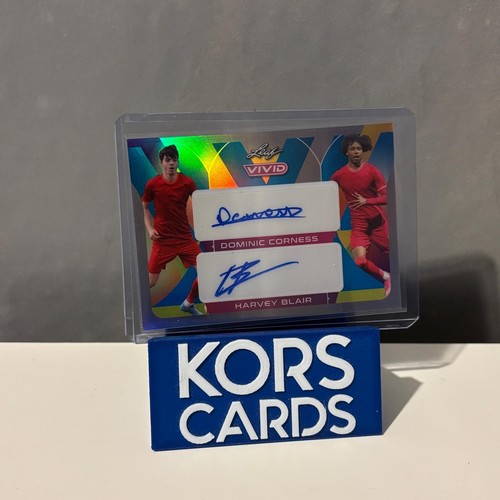 Liverpool DOMINIC CORNESS HARVEY BLAIR DUAL AUTO 5/7 - 2022 LEAF VIVID RC ROOKIE