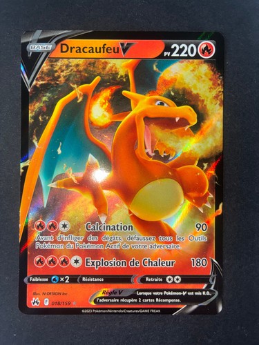 Carte Pokémon Dracaufeu V 018/159 - Zénith Suprême EB12.5 - MINT Neuve