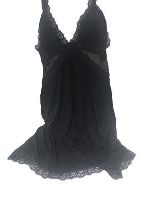 Adore Me Primrose Slip Black Size Large New!!!