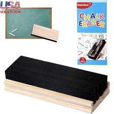 Wooden Chalkboard Eraser W/ Felt Dustless Noiseless DIY Projects Gifts New