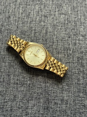 Pulsar By Seiko Presidential Day Date 36mm Gold Tone Watch V733-X066