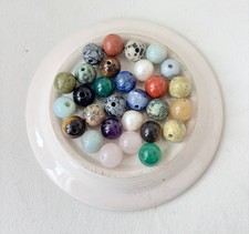 Mixed Assorted Gemstone Crystal Lot of 10mm Beads