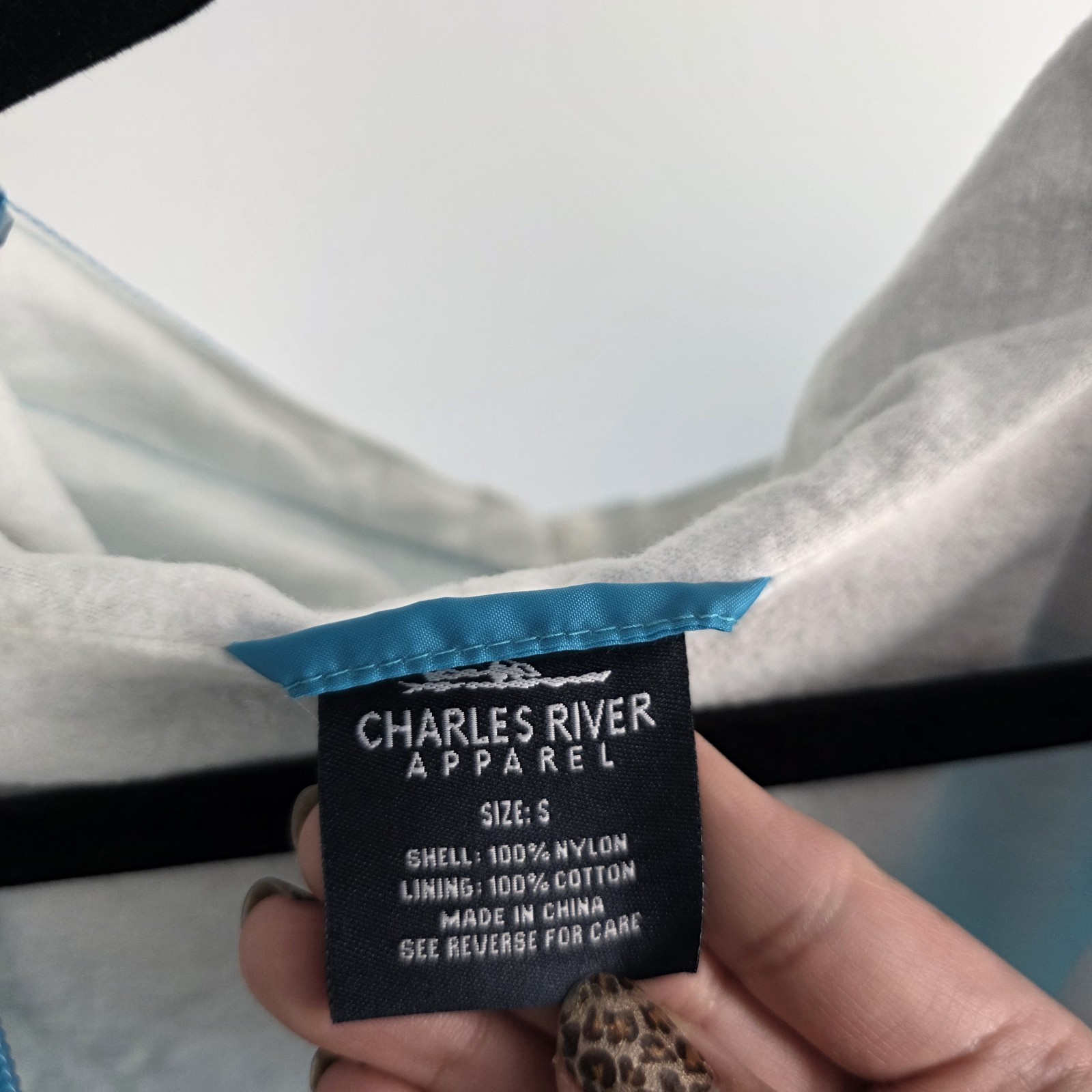 Charles River Aqua Pull Over Windbreaker Jacket W… - image 7