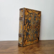 Faux Leather Hollow Book Safe, Secret Storage Box