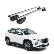 Dachträger Gepäckträger für Hyundai Tucson IV NX4 2022-2026 ABE Alu Grau 2x