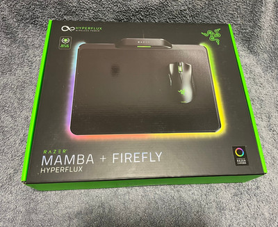 Razer Mamba Firefly HyperFlux Maus inkl. Mauspad - Schwarz