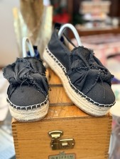 Sam Edelman  Women Shoes BLACK Flat Textile  Slip On Loafers Sz 6