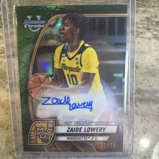2024-25 Bowman University Chrome - Chrome Prospect Autographs Zaide Lowery...