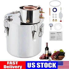Alcohol Still Water 10Gal/38L Alcohol Distiller Wine Distillery 2Pot Brewing DIY
