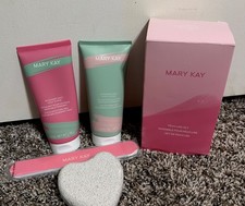 Mary Kay Limited Edition 4-Piece Pedicure Set Lotion,Scrub,Pumice Stone,File