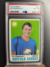 1970 TOPPS #131 GIL PERREAULT PSA 6 EX-MT