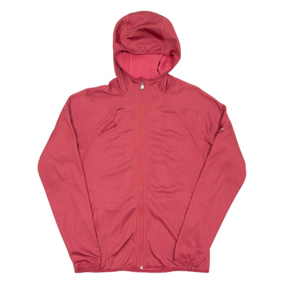 MAMMUT Damen Rot Kapuzenpullover mit Reißverschluss Baumwollmischung M