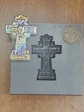 Cross 3D Graphite Ingot Mold for Gold Silver Copper Tin Melting Casting Refining