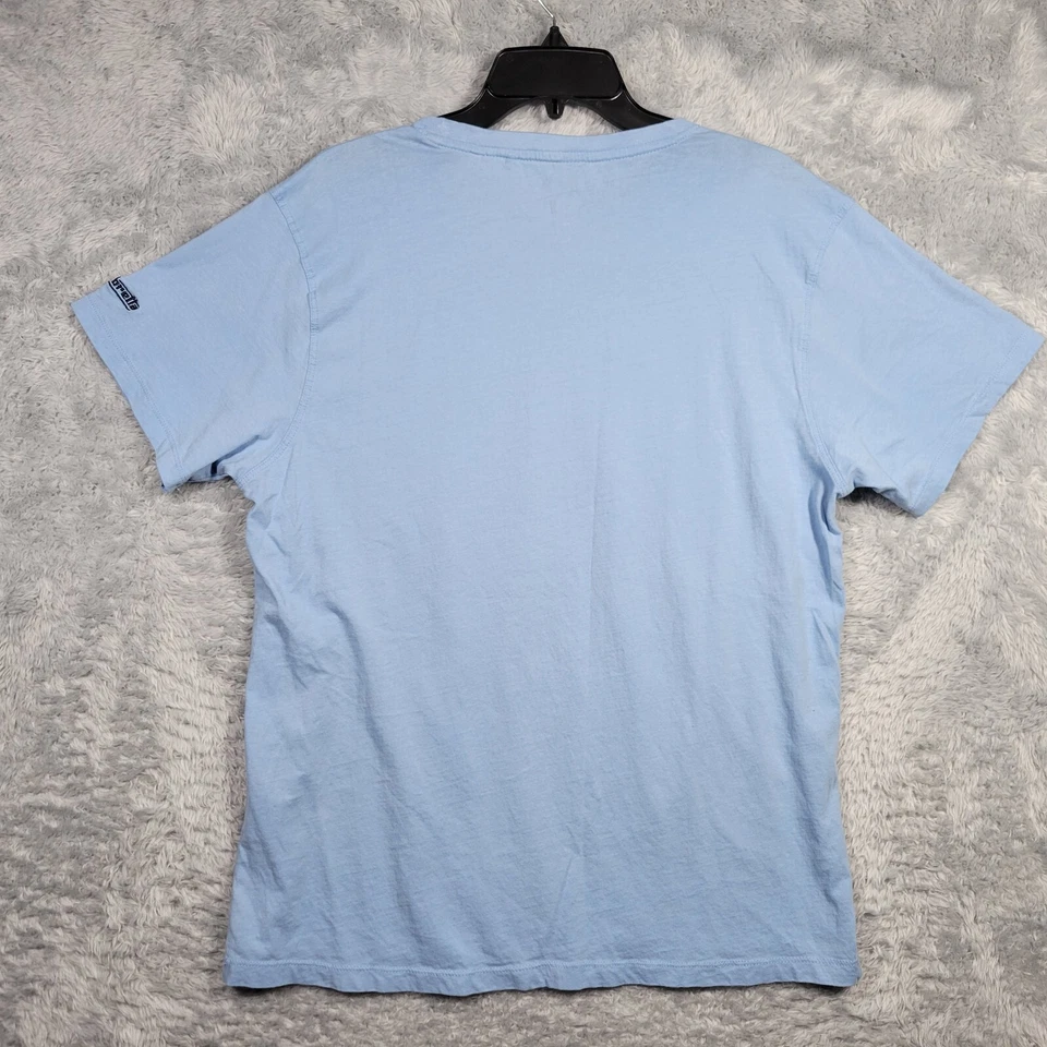 Lambretta Shirt Mens XL Blue British Flag Guitar Graphic Short Sleeve Cotton - Image 2 of 4