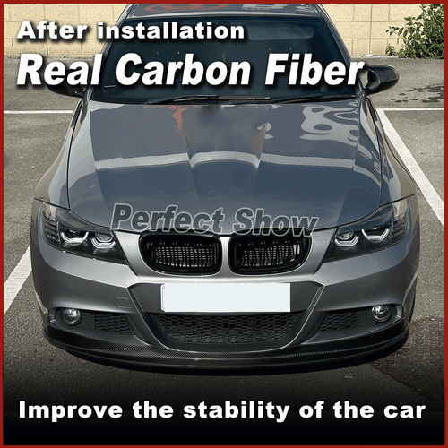 Carbon Front Stoßstange Frontlippe Spoilerlippe Für BMW E90 325i M-Tech LCI 09UP - Picture 2 of 11