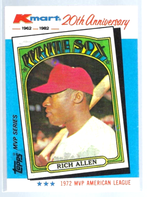 1982 Topps Kmart MVP Series - #21 - Rich Allen - Chicago White Sox