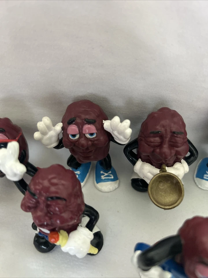 LOTE de 10 ~ Anos 80 1988 Calrab Vintage California Passas Figuras de Brinquedo PVC - Imagem 4 de 4