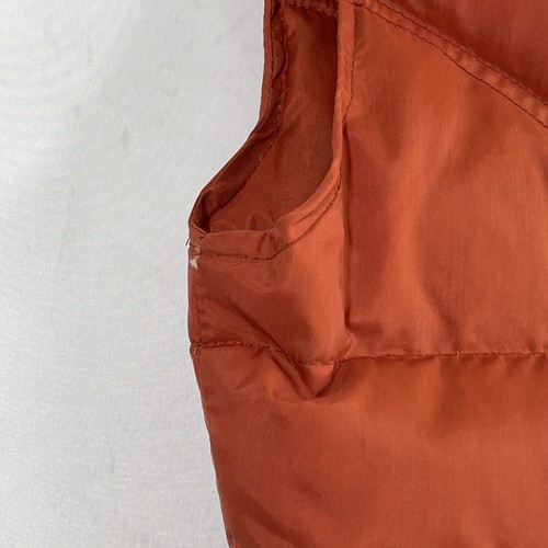 VTG 70's Men's Ski Daddle Duck Down Vest MV-200 Nylon Shell Burnt Orange - Picture 5 of 10