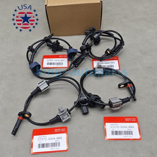New ！4× Front & Rear ABS Wheel Speed Sensor For Honda CRV 2007-2011