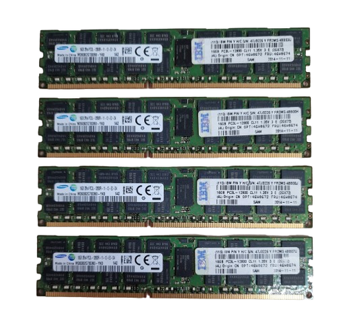 Samsung 64 GB (4x 16 GB) RDIMM DDR3L-1600 12800R Server RAM