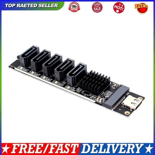 USB C zu SATA 3.0 Erweiterungskarte 6 Gbit/s JM575 + JMS580 Chip Plug and Play f