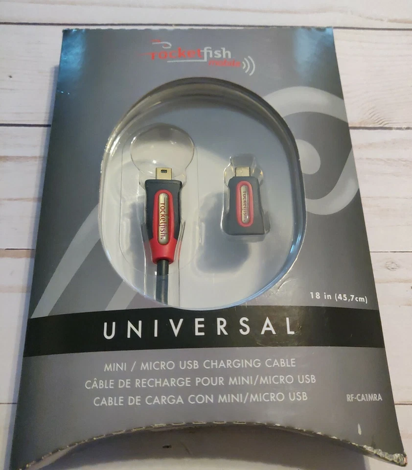 Rocketfish RF-CA1MRA Mobile USB Charging Cable 18 Inch Universal Micro And Mini - Image 2 of 4