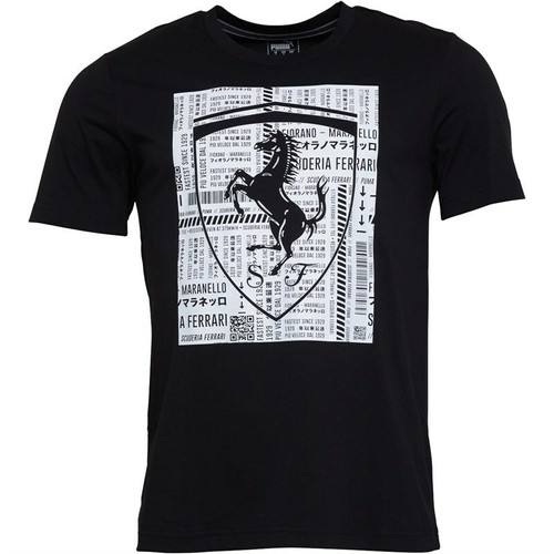 puma ferrari white t shirt