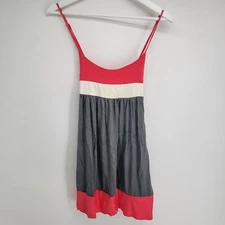 Womens Twenty One Dress Red Gray Size S