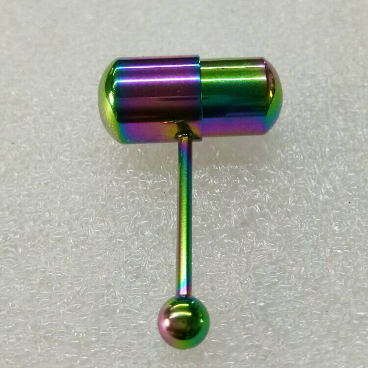 Vibrating Tongue Ring Punk Women Men Stud Body Piercing Jewelry w/ 2  Batteries | eBay