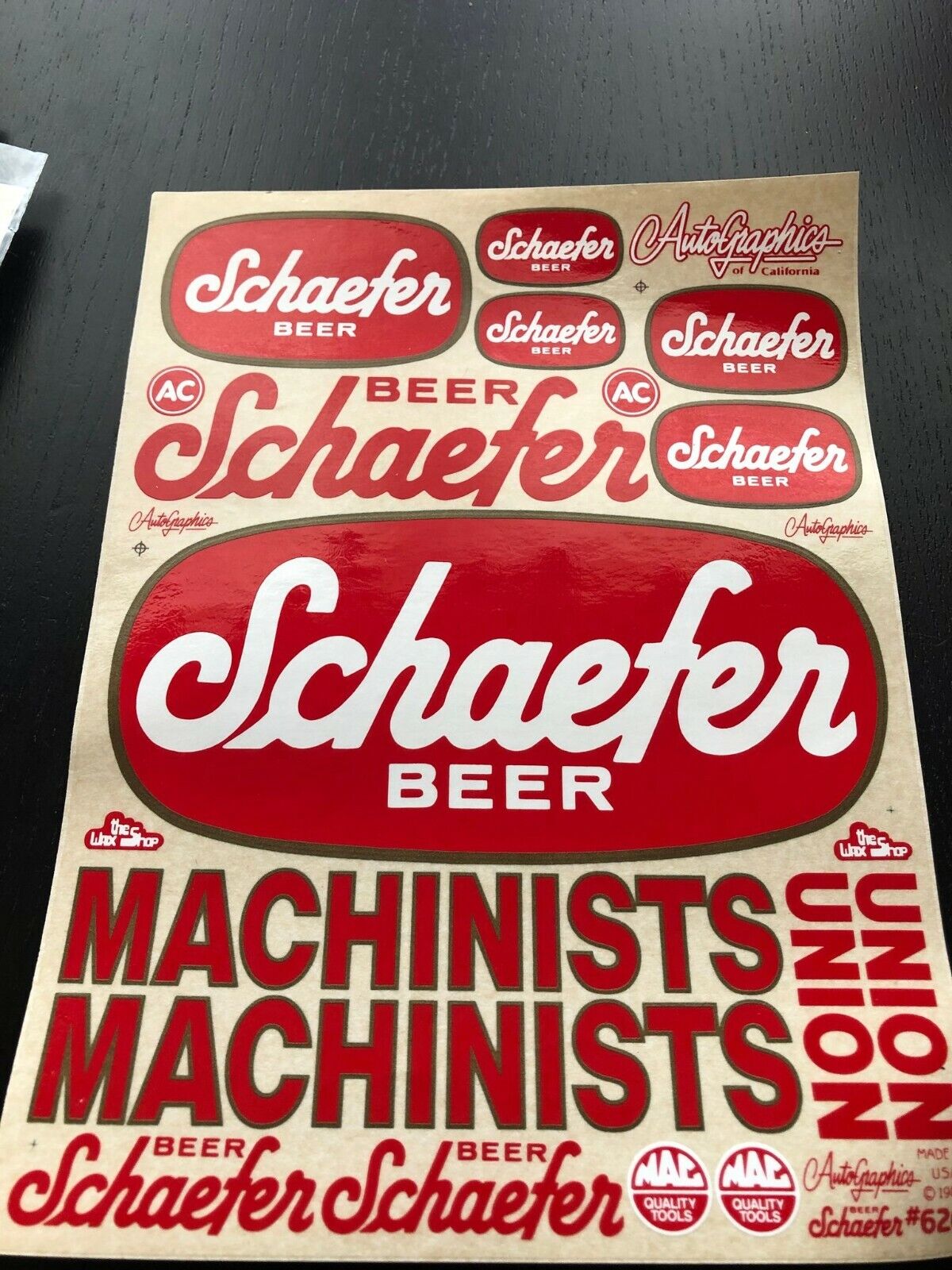 Vintage Autographics: Schaefer Beer  @