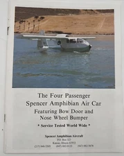 Spencer Amphibian Air Car Booklet – Aviation History & P.H. Spencer Legacy