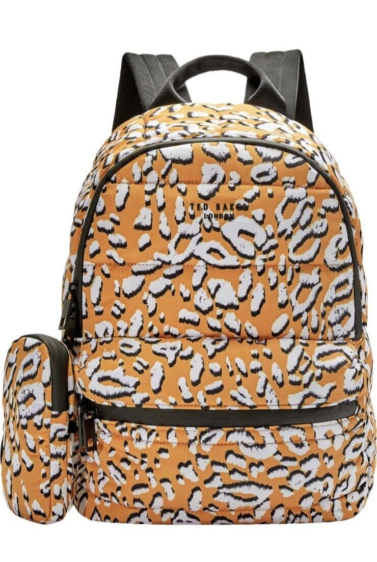 NWT Ted Baker London Leopard Print Puffer Backpack with  display picture 1