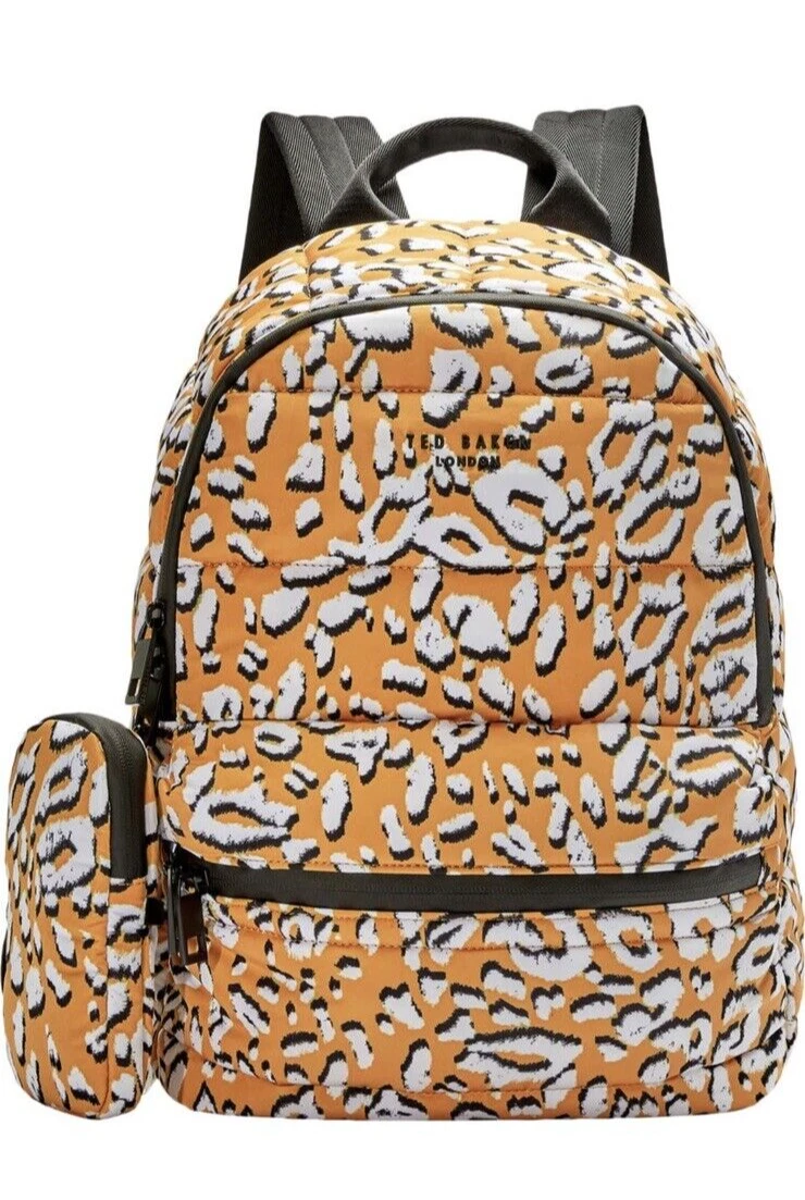Ted Baker Leopard Print Quilted Mini Backpack Ted Baker | Bags | Ted Baker Backpack | Poshmark main image 2