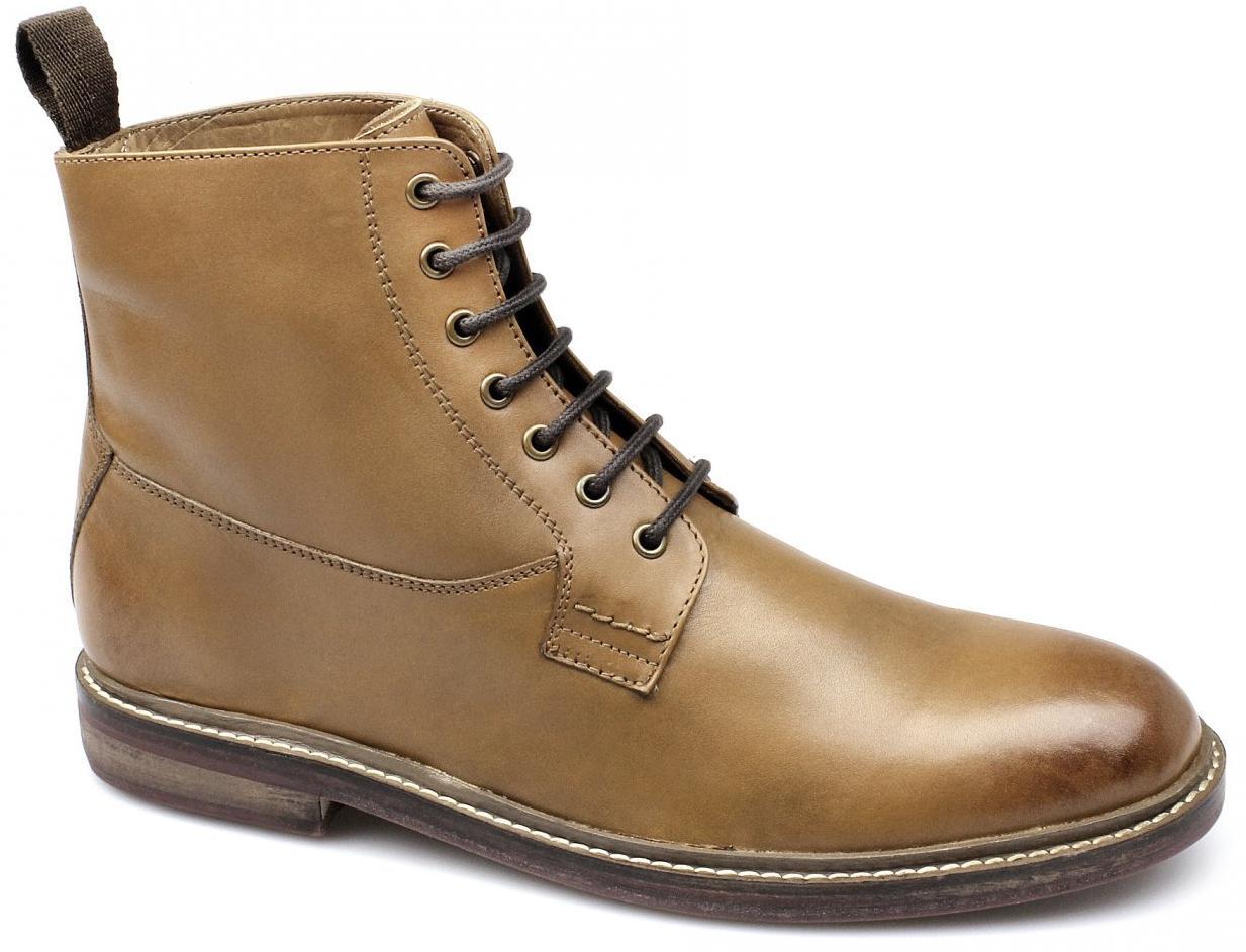 Lucini Mens Leather Wide Fit Lace-Up Comfy Formal Casual Ankle Derby Boots Tan Lucini Mens Leather Wide Fit Lace-Up Comfy Formal Casual Ankle Derby Boots Tan