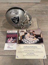 DUAL COA JSA RAY GUY SIGNED AUTOGRAPHED MINI HELMET HOF RAIDERS